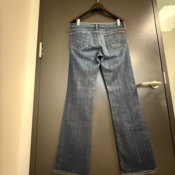 7 For All Mankind size 30 EUC classic Indigo Boot Cut Jeans - Picture 2 of 16